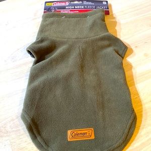 Doggie Hunter Green & Navy Coleman High Neck Fleece Jacket